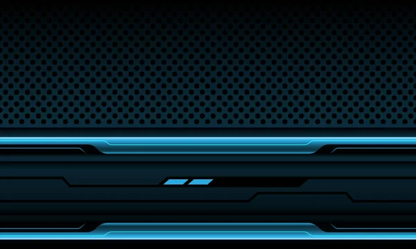 深圆网格金属设计中的深蓝色黑线网络几何现代奢侈品未来技术背景矢量 — 图库矢量图片