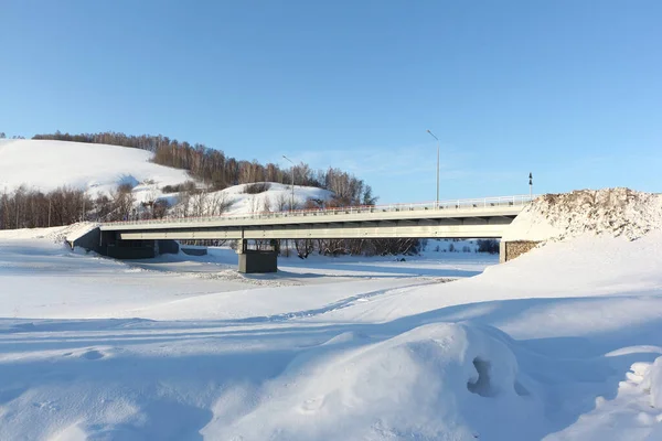 Bilbro Över Floden Isha Våren Altai Territory Ryssland — Stockfoto