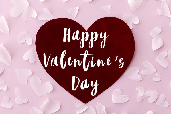 Feliz Tarjeta Felicitación Del Día San Valentín Feliz Día San — Foto de Stock