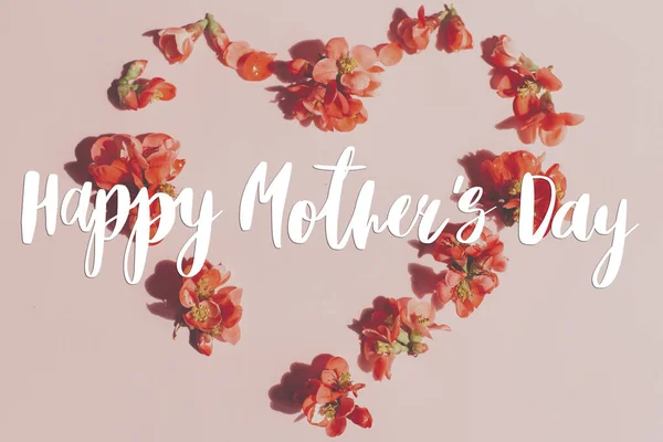 Anneler Günün Kutlu Olsun Mutlu Anneler Günü Mesajı Pembe Arka — Stok fotoğraf