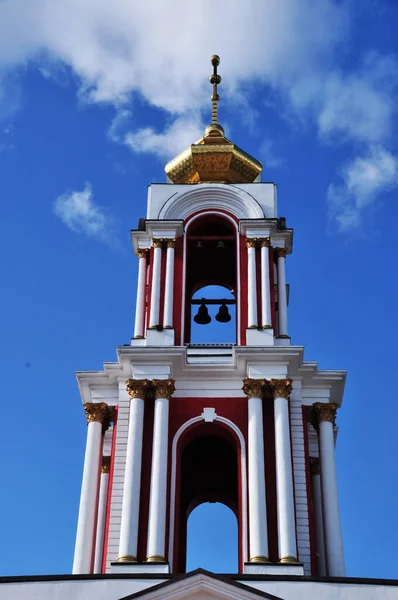 Níveis Superiores Igreja São Jorge Vitorioso Vista Torre Sineira Templo — Fotografia de Stock