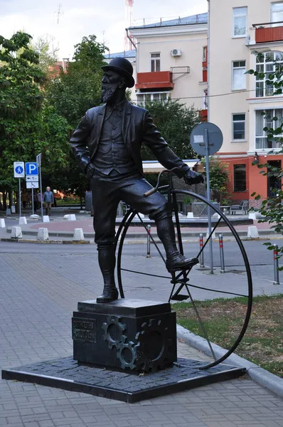 Městská Socha Památník Wilhelma Stolla Nápis Památníku Ruském Wilhelmu Stollovi — Stock fotografie