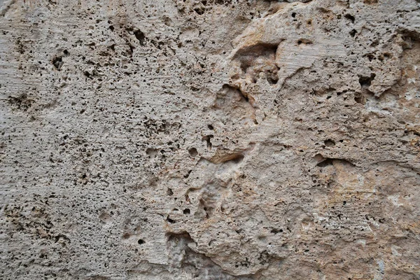 Тло Текстура Старого Каменю Крупним Планом Пориста Структура Світлого Каменю — стокове фото