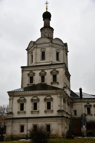 Mihály Arkangyal Templom Régi Épülete Templomi Épület Ellen December Moszkva — Stock Fotó