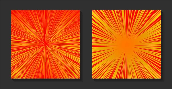 Pop Art çizgi romanının arka planı. Retro ışınlar, noktalı parlak güneş ışınları..