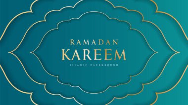ramadan kareem arkaplan tasarım vektörü