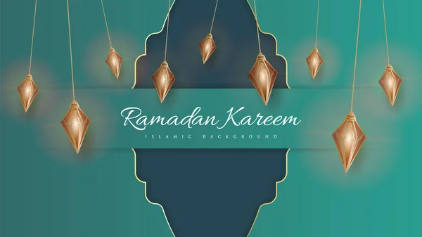 Ramadan Kareem Achtergrond Ontwerp Vector — Stockvector