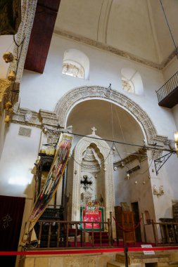 Artuklu, Mardin / Türkiye 9 Mayıs 2022. Mardin 'deki Deyrulzafaran Manastırı ve Suriye Ortodoks ataerkil sohbeti (Deyrul Zafaran Manastiri).