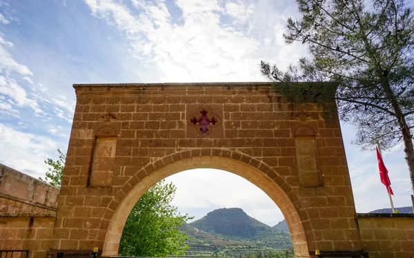 Artuklu Mardin Turchia Maggio 2022 Monastero Deyrulzafaran Patriarcato Siro Ortodosso — Foto Stock