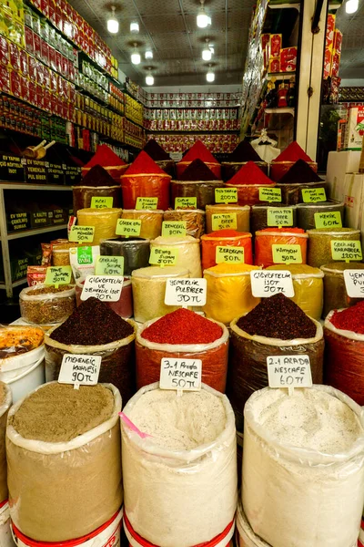 Traditional Spice Sellers Sanliurfa Turkey Racks — Stock Photo, Image