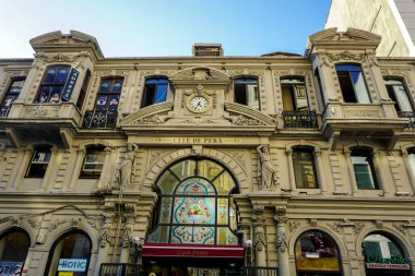 23 July 2017 Istanbul Turkey. Famous Cicek pasaji, cite de pera in Istanbul Turkey