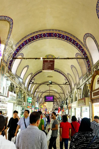 July 2017 Istanbul Turkey Famous Grand Bazaar Istanbul Turkey — Foto de Stock