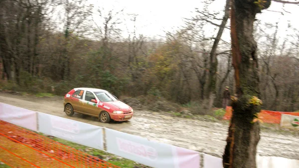 January 2009 Istanbul Turkey Istanbul Castrol Rally Championship Rainy Muddy — Stockfoto