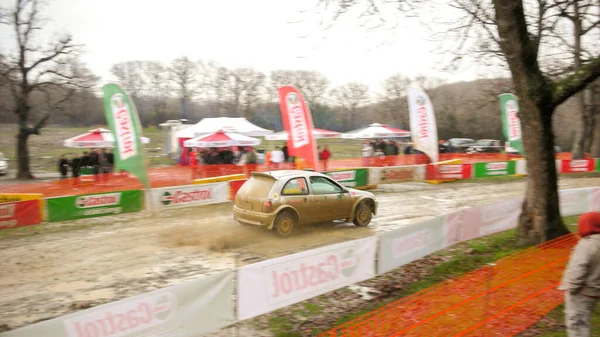 January 2009 Istanbul Turkey Istanbul Castrol Rally Championship Rainy Muddy — Stockfoto