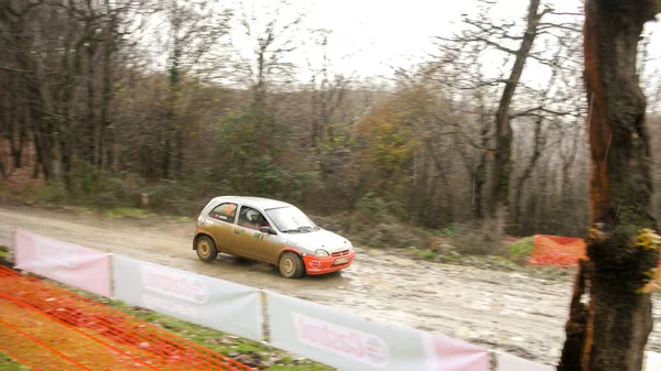 January 2009 Istanbul Turkey Istanbul Castrol Rally Championship Rainy Muddy — Stockfoto
