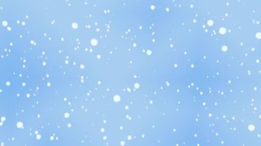 Mavi arka planda uçuşan Noel kar taneleri. Güzel kış yeni yıl karı.