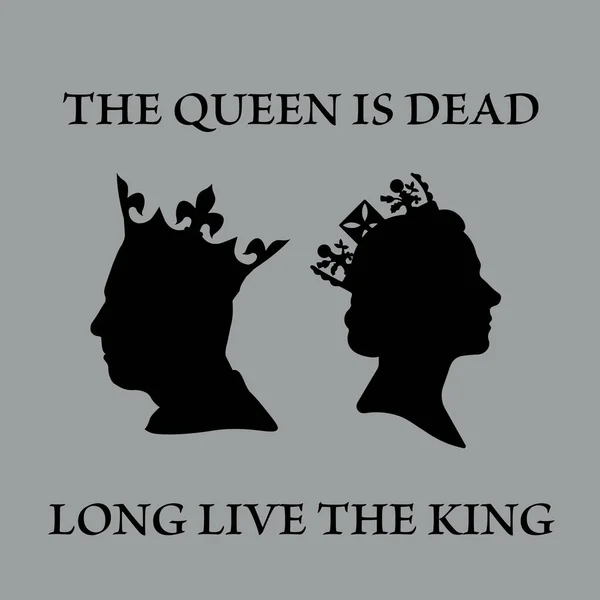 Londres Londres Angleterre 2022 Affiche Reine Est Morte Vive Roi — Photo