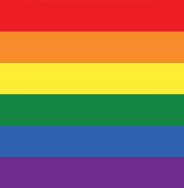 gökkuşağı gay LGBT bayrak çizim vektörü beyaz arkaplan gökkuşağı üzerinde 