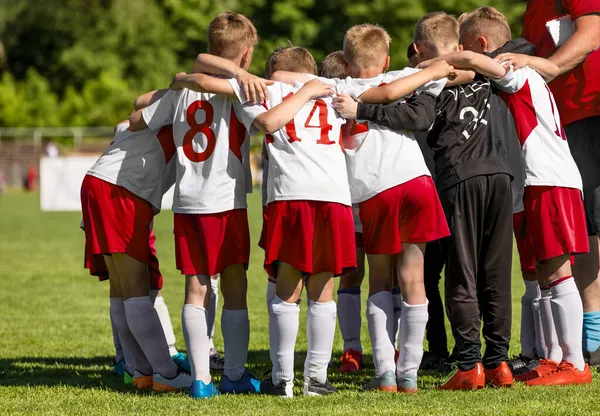 Zespół Dziecięcy Sport Dzieci Uprawiają Sport Dzieci Sport Team United — Zdjęcie stockowe