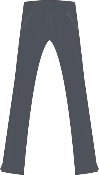 Modèle Pantalon Battage Médiatique Maquettes Vecteurs — Image vectorielle