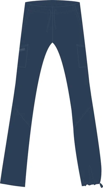 Modèle Pantalon Limelight Maquette Vecteurs — Image vectorielle