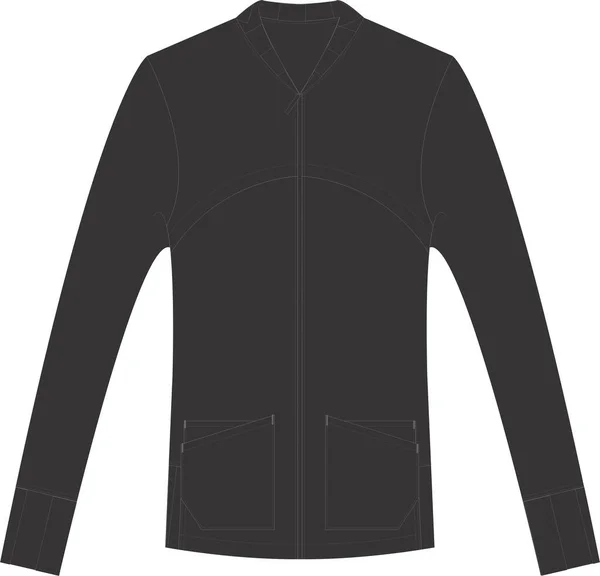 Tour Jacket Template Mock Vettori — Vettoriale Stock