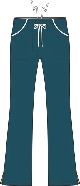 Γυναίκες Alexis Comfort Ελαστική Μέση Pant Vectors — Διανυσματικό Αρχείο