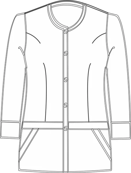 Donne Lab Jacket Cappotto Vettori — Vettoriale Stock