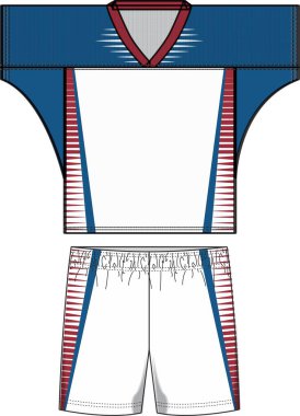  Erkekler Lacrosse Formaları, Vektörler. 