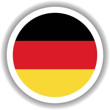 Almanya bayrağı yuvarlak