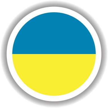 Ukrayna bayrağı yuvarlak