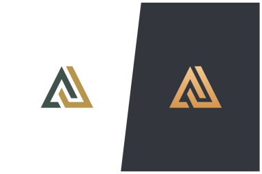 Harf A & U Kombine Vektör Logo Tasarımı