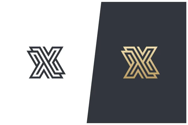 List Streszczenie Monogram Vector Logo Concept Design Nowoczesny Elegancki Luksusowy — Wektor stockowy
