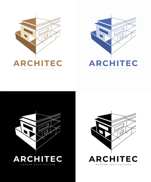 Architecture Modern Home Building Logo Template