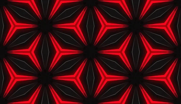 Rosso Nero Movimento Geometrico Senza Soluzione Continuità Modello Sfondo — Foto Stock