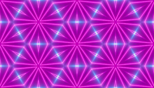 Neon Geometrische Beweging Naadloze Achtergrond Patroon — Stockfoto