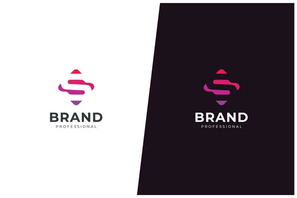 Lettera Logo Vector Design Concept Monogram Icon Trademark Modello Design — Vettoriale Stock