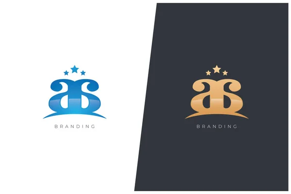 Letter Logo Vector Concept Icon Trademark Universal Logotype Brand — Vetor de Stock