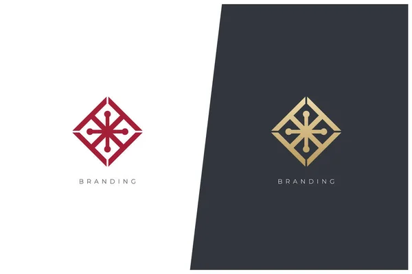 Global Marketing Trading Networking Vector Logo Concept — ストックベクタ