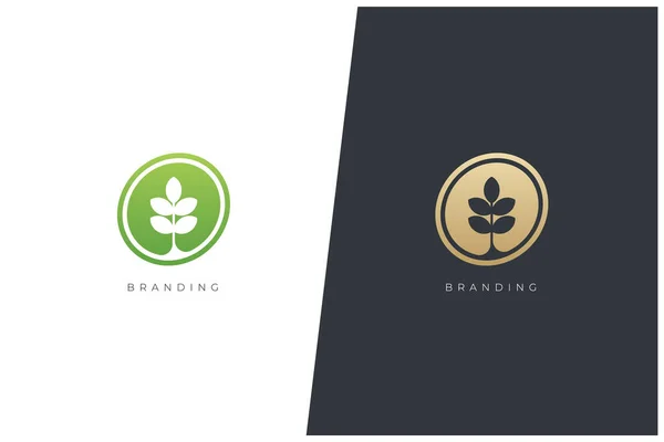 Nature Environment Vector Logo Concept Design — Wektor stockowy