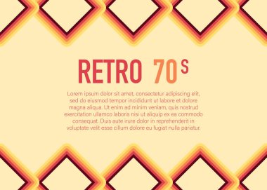 70 'ler, 1970' ler soyut vektör stok retro hatları arka plan. Vektör illüstrasyonu