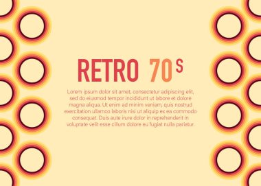 70 'ler, 1970' ler soyut vektör stok retro hatları arka plan. Vektör illüstrasyonu