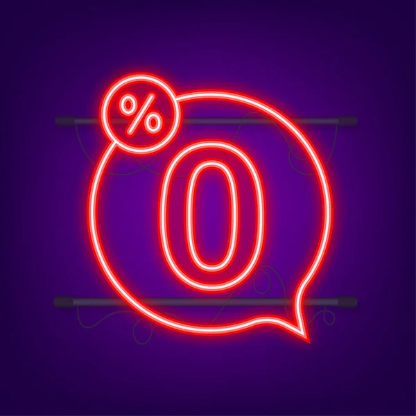 Nessuna commissione. Elemento di design. Offerta limitata rossa. Icona al neon. Distintivo dell'offerta speciale. Illustrazione dello stock vettoriale — Vettoriale Stock