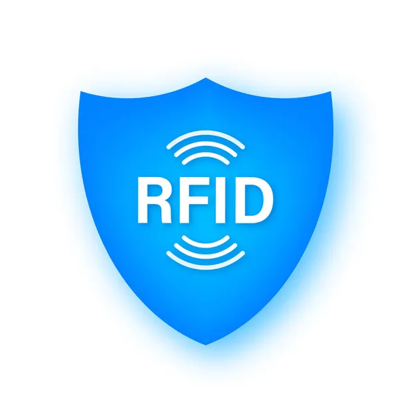 RFID radiofrekvenční identifikace. Technologický koncept. Digitální technologie. Obrázek vektorové populace — Stockový vektor