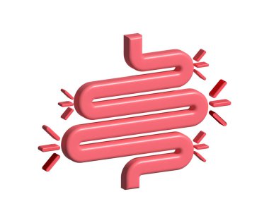 Tıbbi tasarım için kolit. Gastroenteroloji. Bağırsak kabızlık ikonu tasarımı. Sağlık hizmetleri. hisse illüstrasyonu