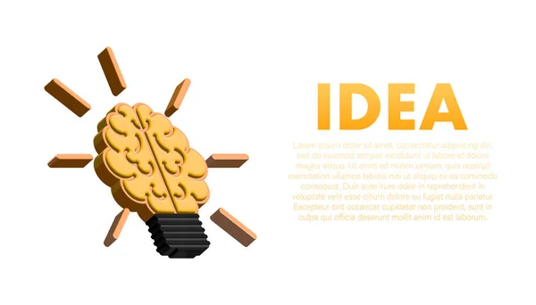 Light bulb idea and money on scales. stock illustration. — Stock Photo, Image