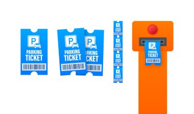 Park cezaları, her amaçla harika bir tasarım. Park alanı. Vektör stok illüstrasyonu