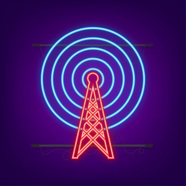 Ağ teknolojisi. Kablosuz mobil telekomünikasyon hizmeti konsepti. Pazarlama web sitesi iniş şablonu. Vektör illüstrasyonu.