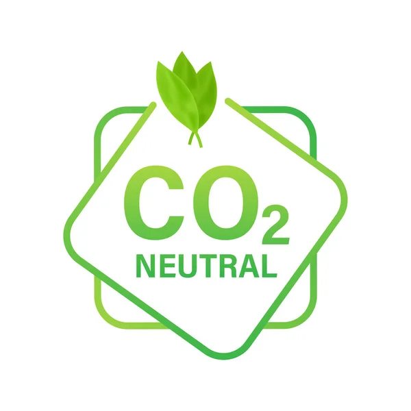 Carbon neutral logo, great design for any purposes. Carbon neutral. Vector icon. Transport logo. Planet earth. —  Vetores de Stock