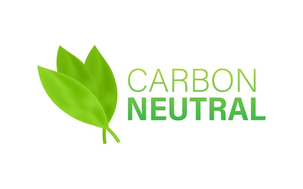 Carbon neutral logo, great design for any purposes. Carbon neutral. Vector icon. Transport logo. Planet earth. —  Vetores de Stock
